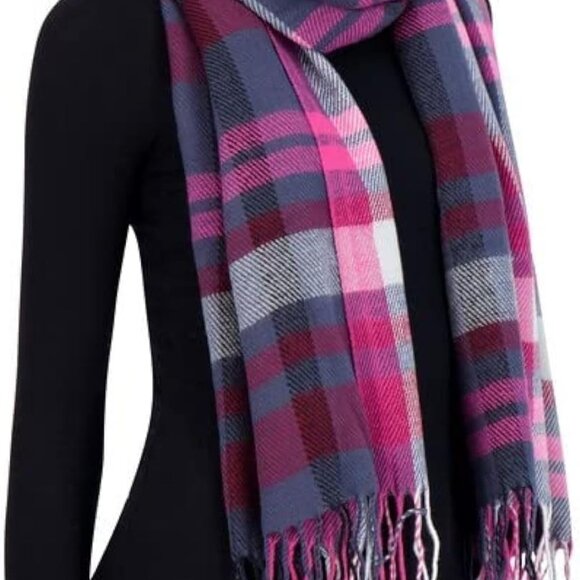 Cashmere Feel Winter Scarf - Warm Long Oversized Ladies Scarf for Cold Weather - Picture 1 of 8